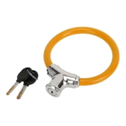 Unique Bargains Bicycle Lock Portable Ring Cable Anti-Theft Bike Lock Mini Ring Lock Orange 16.54" -Futuro Brand GUEST 55a4716e 0769 4a00 be71 bb742b155759
