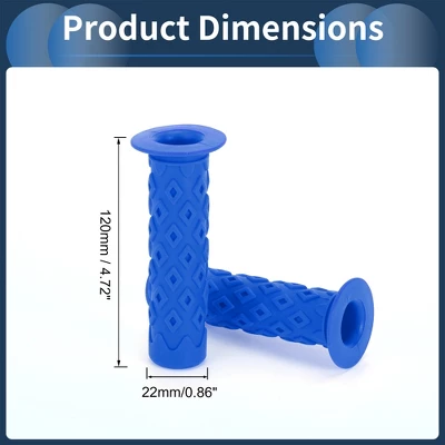 Unique Bargains Bike Handlebar Grips Covers 4.72" Length Blue 1 Pair 2 Unique Bargains Bike Handlebar Grips Covers 4.72" Length Blue 1 Pair - Image 2