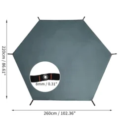 Unique Bargains Waterproof Tent Tarp With Ground Nail Gray 1 Set -Futuro Brand GUEST 570c1e0b d92c 43b0 b340 ff9a4c45d7d5