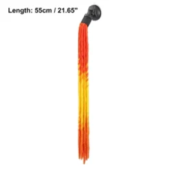 Unique Bargains Bike Motorcycle Suction Cup Helmet Decor Ponytail Orange Yellow 21.65" 1 Pc -Futuro Brand GUEST 57aff39f 1a0e 4cb8 bcf9 41879de2a6d1