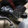 Unique Bargains Leather Cycling Riding Gloves Black 1 Pair