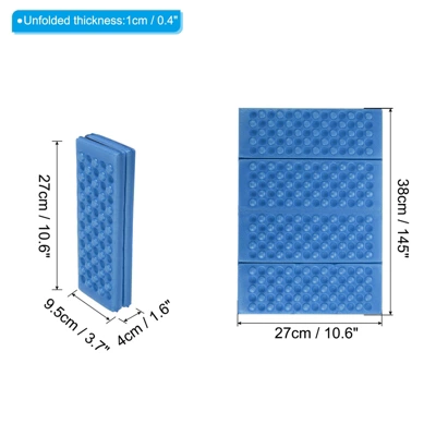 Unique Bargains Ultralight Waterproof Moisture Resistant Foam Seitting Mat 15"x10.6"x0.4" 2 Pcs 1 Unique Bargains Ultralight Waterproof Moisture Resistant Foam Seitting Mat 15"x10.6"x0.4" 2 Pcs