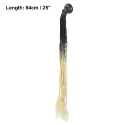Unique Bargains Helmet Decor Gradient Braid Ponytail Black Beige 25 Inches -Futuro Brand GUEST 5a3b0e50 ba99 4251 ad00 46885d8b5de3