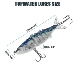 Unique Bargains Fishing Lures Jerk Baits For Bass Fishing Lifelike Freshwater Lures ABS Blue 0.06lb 3 Pcs -Futuro Brand GUEST 5a429441 8d31 49c9 8dfb c3e1b977053d
