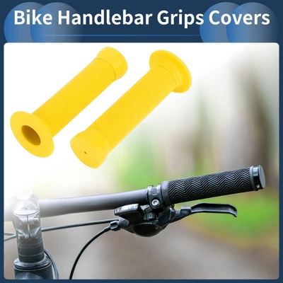 Unique Bargains Bike Handlebar Grips Covers 5.12" Long Yellow 1 Pair 1 Unique Bargains Bike Handlebar Grips Covers 5.12" Long Yellow 1 Pair