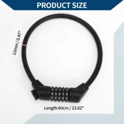 Unique Bargains Bicycle Padlock Cable Spiral Lock 5 Digit Resettable Bike Cable Lock Black 8 Unique Bargains Bicycle Padlock Cable Spiral Lock 5 Digit Resettable Bike Cable Lock Black -Futuro Brand GUEST 5ba7c97b 13b6 4415 a260 1ad348925552