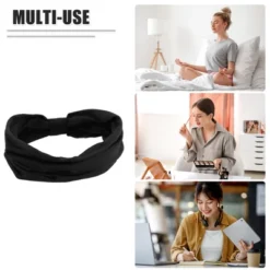 Unique Bargains Cotton Sweatbands Stretchy Moisture Wicking Headband For Fitness Sports Yoga 1 PCS