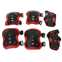 Unique Bargains Skating Bike Skateboard Sports Protective Palm Wrist Elbow Knee Support Brace Set Protective Pads Red Black 5.9" X 4.3" -Futuro Brand GUEST 5d42674f 4d56 4d55 858d abe0c17a1638