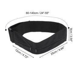 Unique Bargains Portable Double Pocket Running Waist Pack 1 Pc