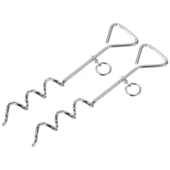 Unique Bargains Tent Stake Spiral Stainless Steel Heavy Load Ground Spike Tie Down Peg -Futuro Brand GUEST 5e124fa3 6fbe 482a a392 764bdda8126f