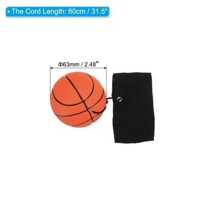 Unique Bargains Rubber Rebound Sports Wrist Ball With String For Exercise 12 Pcs Fluorescent Orange 1 Unique Bargains Rubber Rebound Sports Wrist Ball With String For Exercise 12 Pcs Fluorescent Orange
