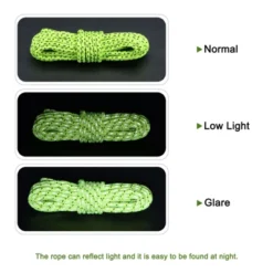Unique Bargains Tent Rope Polyester Cord Fluorescent Reflective For Outdoor Camping 7 Unique Bargains Tent Rope Polyester Cord Fluorescent Reflective For Outdoor Camping -Futuro Brand GUEST 6009606e d42f 433f b995 e27e879be210