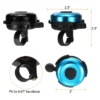 Unique Bargains Aluminum Loud Clear Sound Classic Scooters Bicycle Bells 2 Pcs 2.3"