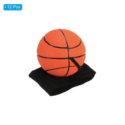 Unique Bargains Rubber Rebound Sports Wrist Ball With String For Exercise 12 Pcs Fluorescent Orange 2 Unique Bargains Rubber Rebound Sports Wrist Ball With String For Exercise 12 Pcs Fluorescent Orange - Image 2