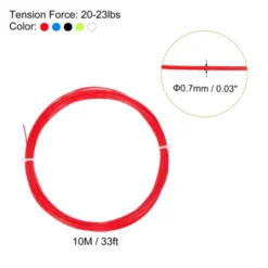 Unique Bargains Nylon High Elastic Badminton Racket String 5 Colors 32.8ft 10 Pcs