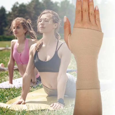 Unique Bargains Pair Wrist Support Compression Sleeves Elastic Thin Wrist Brace For Women And Men 5 Unique Bargains Pair Wrist Support Compression Sleeves Elastic Thin Wrist Brace For Women And Men - Image 5