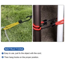 Unique Bargains Outdoor Camping Tent Canopy Elastic Cord With Hook 6" 1 Pc -Futuro Brand GUEST 642328bc e7bb 445f 84b6 0b2c70e6ffe1 1