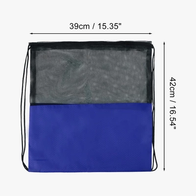 Unique Bargains Drawstring Backpacks Polyester Blue 1 Pc 1 Unique Bargains Drawstring Backpacks Polyester Blue 1 Pc