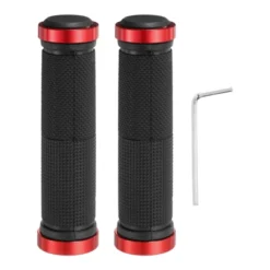 Unique Bargains Non-Slip Mushroom Double Lock-on Bike Handlebar Grips 5.12" 1 Pair With Hex Wrench -Futuro Brand GUEST 6549b812 114d 46f7 a318 370a9cbfcfd7