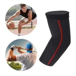 Unique Bargains Thin Elbow Protection Elbow Pads Tightening Breathable Elbow Pads For Sports For Men Women 1 Pcs