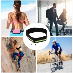 Unique Bargains Reflective Double Pocket Running Waist Pack 1 Pc -Futuro Brand GUEST 68de3272 430a 4520 b647 a655ca8fc61f