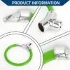 Unique Bargains Bicycle Lock Portable Ring Cable Anti-Theft Bike Lock Mini Ring Lock Green