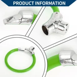 Unique Bargains Bicycle Lock Portable Ring Cable Anti-Theft Bike Lock Mini Ring Lock Green