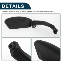 Bike Rearview Mirror 11.2x4.5cm Adjustable | Front Right Handlebar Bike Mirror Black With Mounting Accessories For Bicycle Mountain Road Bike 1 Set 9 Bike Rearview Mirror 11.2x4.5cm Adjustable | Front Right Handlebar Bike Mirror Black With Mounting Accessories For Bicycle Mountain Road Bike 1 Set -Futuro Brand GUEST 6afdbd94 932c 4c9a 905b 5e6f8f5d3a67