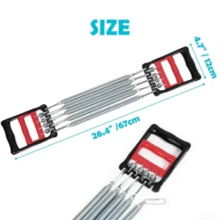 Unique Bargains Plastic Handle 5 Springs Chest Arm Expander Pull Exerciser Equipment Red Black 1 Pc -Futuro Brand GUEST 6b9ab456 ff16 40f5 9c6d f86f3268d92a