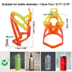 Unique Bargains Universal Bike Water Bottle Cage Holder With Screws And Wrench For Bicycle Plastic Red Yellow 1 Set -Futuro Brand GUEST 6ba8de5e e62c 45d6 a593 473ccb84f752