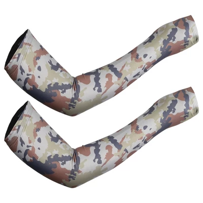 Unique Bargains Basketball Sports Camouflage Cooling Arm Elbow Compression Sleeve Brown Blue Yellow 1 Pair 6 Unique Bargains Basketball Sports Camouflage Cooling Arm Elbow Compression Sleeve Brown Blue Yellow 1 Pair - Image 6