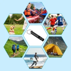 Unique Bargains Aluminum Alloy Camping Hunting Outdoor Survival Signal Whistles With Keychains 5 Pcs -Futuro Brand GUEST 6cfd32f9 d421 4116 a47a b4d5c519a204