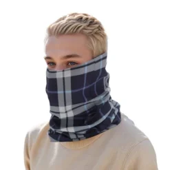 Unique Bargains Sunscreen Grid Pattern Face Scarf Mask Blue Gray 1 Pc -Futuro Brand GUEST 6d3cfed6 0b19 43a8 b8f1 c8d9ee83d8c0