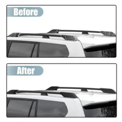 Unique Bargains Roof Rack Bar Rail End Protection Cover Shell For Toyota Land Cruiser Prado Plastic Black 1 Set -Futuro Brand GUEST 6e010e05 228c 48b4 a15e 945acdd4412a