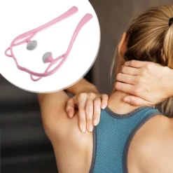 Unique Bargains Two Trigger Points Neck Shoulder Muscle Pain Ease PP TPR Handheld Neck Massager Pink Gray 1 Pcs -Futuro Brand GUEST 6f587886 1e60 41cc 8796 5326c59a678b