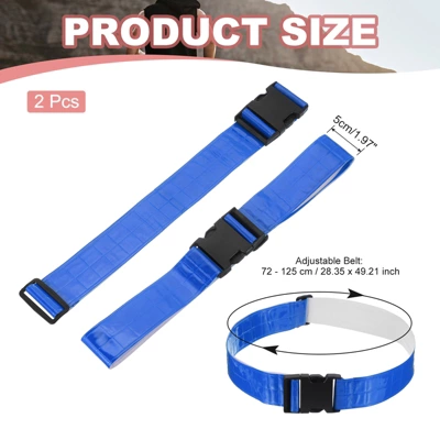 Unique Bargains Adjustable High Visibility Running Reflective Belt For Motorcycling Cycling 2 Pcs 1 Unique Bargains Adjustable High Visibility Running Reflective Belt For Motorcycling Cycling 2 Pcs
