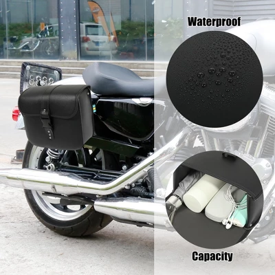 Unique Bargains Motorcycle Saddlebag Side Tool Bags Cycling Luggage Bag 1 Pair 3 Unique Bargains Motorcycle Saddlebag Side Tool Bags Cycling Luggage Bag 1 Pair - Image 3