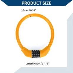Unique Bargains Bicycle Lock Ring Anti-Theft Bike Lock Resettable 4 Digit Mini Ring Lock Orange -Futuro Brand GUEST 71d41d5f 5d23 4ec8 8a86 8f3f8a55e9c0