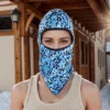 Unique Bargains Ice Silk Geometric Balaclava Face Mask 1 Pc