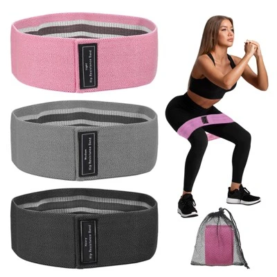 Unique Bargains Elastic Non-Slip Exercise Loops With Bag And Instruction Booty Resistance Bands 3 Pcs 7 Unique Bargains Elastic Non-Slip Exercise Loops With Bag And Instruction Booty Resistance Bands 3 Pcs - Image 7