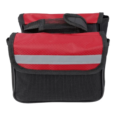 Unique Bargains Bike Saddlebag Bicycle Frame Bag Tool Pouch Pack Storage Bag Black Red 1 Pc 2 Unique Bargains Bike Saddlebag Bicycle Frame Bag Tool Pouch Pack Storage Bag Black Red 1 Pc - Image 2