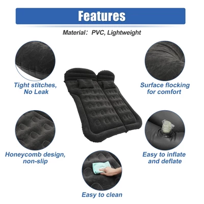 Unique Bargains Car Inflatable SUV Air Mattress Camping Bed Kit With Electric Air Pump 5 Unique Bargains Car Inflatable SUV Air Mattress Camping Bed Kit With Electric Air Pump - Image 5
