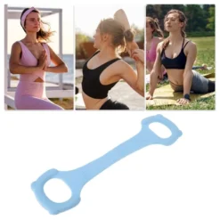 Unique Bargains Durable 8-Shaped Yoga Stretch Band 16.14"x4.33" 1 Pc