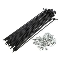 Unique Bargains 14G J Bend Bike Bicycle Spokes With Nipples Steel Black 40 Pcs -Futuro Brand GUEST 77116307 2c3d 4dc4 99eb 7e8f4e625c98