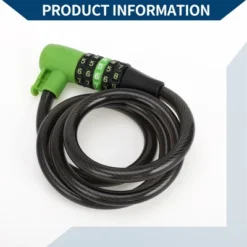 Unique Bargains Extended Bike Padlock Cable Lock Resettable 5 Digit Bike Lock Black Green 1 Set -Futuro Brand GUEST 784deddd 8dab 46cf a652 412079fc53fe