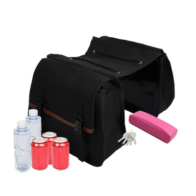 Unique Bargains Quick Release Buckle Waterproof Canvas Motorcycle Saddlebag Side Bag Black 1 Pair 5 Unique Bargains Quick Release Buckle Waterproof Canvas Motorcycle Saddlebag Side Bag Black 1 Pair - Image 5