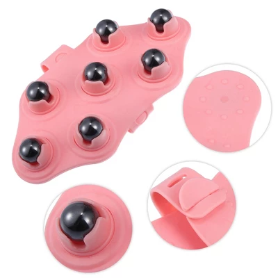 Unique Bargains Neck PVC POM Carbon Steel Seven Trigger Points Handheld Massager Pink Black 1 Pcs 2 Unique Bargains Neck PVC POM Carbon Steel Seven Trigger Points Handheld Massager Pink Black 1 Pcs - Image 2
