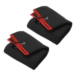 Unique Bargains Super Absorbent Waffle Pattern Tri-Fold Golf Towels With D Clips 20"x16" -Futuro Brand GUEST 7add1d82 06a1 4f59 adda 7a3c97e8dc01