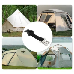 Unique Bargains Portable Tent Fixed Buckle Black 1 Pc -Futuro Brand GUEST 7b67c901 4b88 4627 8c37 70e63a40eff3