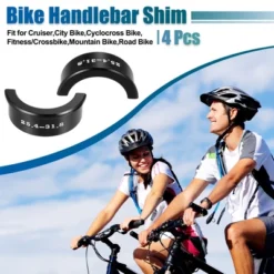 Unique Bargains Bike Handlebar Shims Handlebar Stem Adapter 4 Pcs